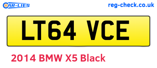 LT64VCE are the vehicle registration plates.