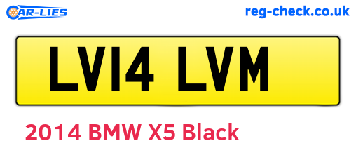 LV14LVM are the vehicle registration plates.