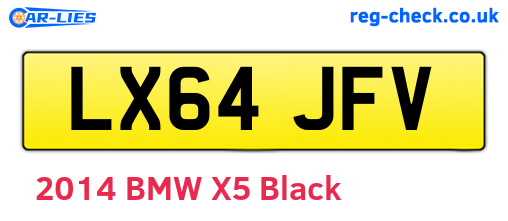 LX64JFV are the vehicle registration plates.