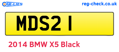 MDS21 are the vehicle registration plates.