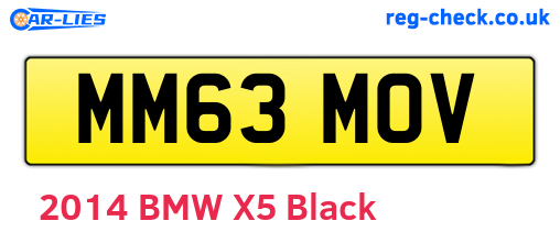 MM63MOV are the vehicle registration plates.