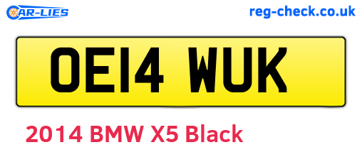 OE14WUK are the vehicle registration plates.