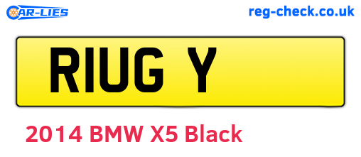 R1UGY are the vehicle registration plates.