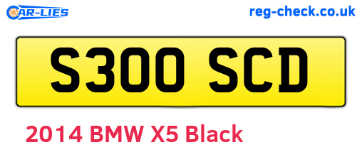S300SCD are the vehicle registration plates.