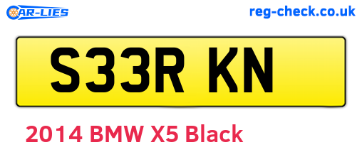 S33RKN are the vehicle registration plates.