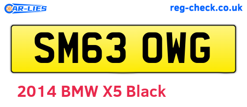 SM63OWG are the vehicle registration plates.