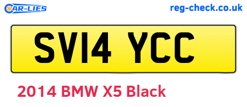 SV14YCC are the vehicle registration plates.
