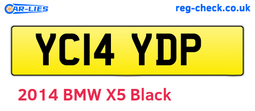YC14YDP are the vehicle registration plates.