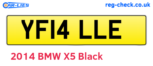 YF14LLE are the vehicle registration plates.