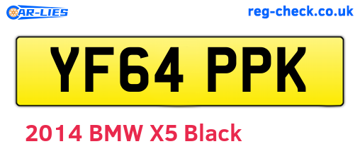 YF64PPK are the vehicle registration plates.