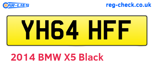 YH64HFF are the vehicle registration plates.