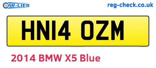 HN14OZM are the vehicle registration plates.