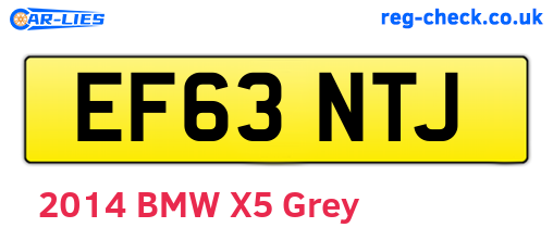 EF63NTJ are the vehicle registration plates.