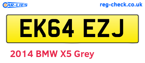 EK64EZJ are the vehicle registration plates.
