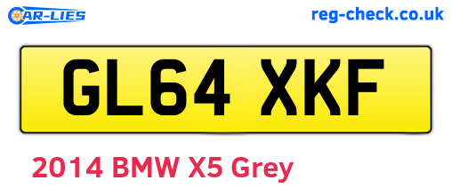 GL64XKF are the vehicle registration plates.