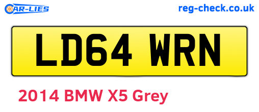 LD64WRN are the vehicle registration plates.