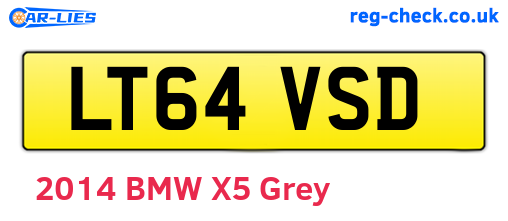 LT64VSD are the vehicle registration plates.