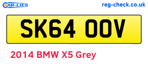 SK64OOV are the vehicle registration plates.