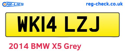 WK14LZJ are the vehicle registration plates.
