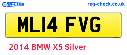 ML14FVG are the vehicle registration plates.