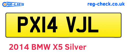 PX14VJL are the vehicle registration plates.