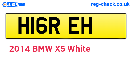 H16REH are the vehicle registration plates.