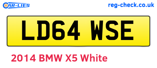 LD64WSE are the vehicle registration plates.