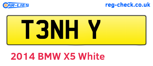 T3NHY are the vehicle registration plates.