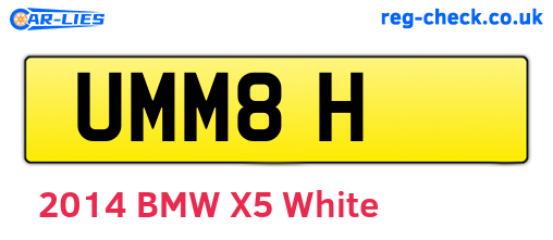 UMM8H are the vehicle registration plates.