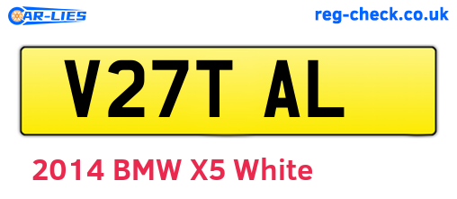 V27TAL are the vehicle registration plates.