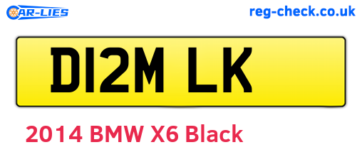 D12MLK are the vehicle registration plates.