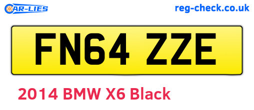 FN64ZZE are the vehicle registration plates.