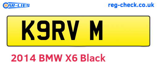K9RVM are the vehicle registration plates.