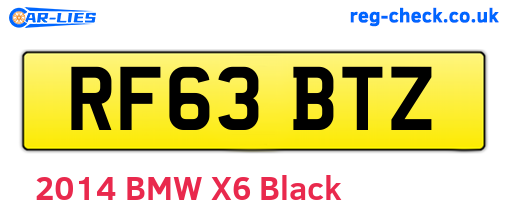RF63BTZ are the vehicle registration plates.