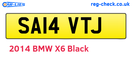 SA14VTJ are the vehicle registration plates.
