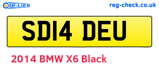 SD14DEU are the vehicle registration plates.