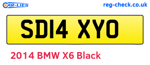 SD14XYO are the vehicle registration plates.
