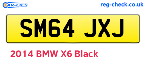 SM64JXJ are the vehicle registration plates.