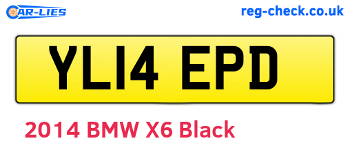 YL14EPD are the vehicle registration plates.