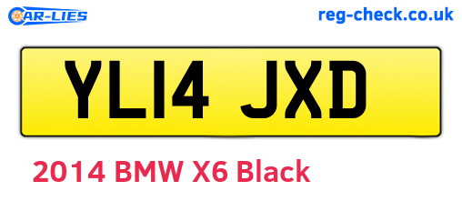 YL14JXD are the vehicle registration plates.