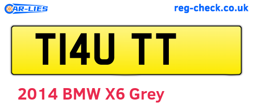 T14UTT are the vehicle registration plates.