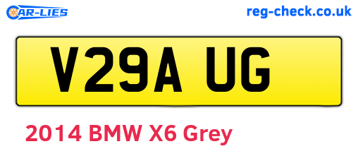 V29AUG are the vehicle registration plates.