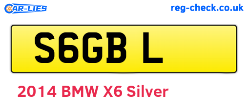 S6GBL are the vehicle registration plates.