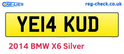 YE14KUD are the vehicle registration plates.