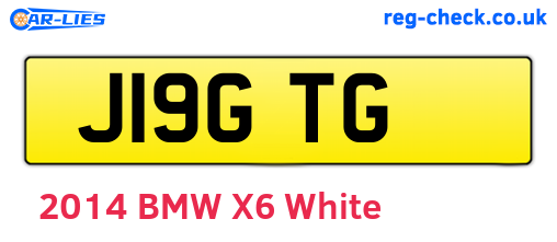 J19GTG are the vehicle registration plates.
