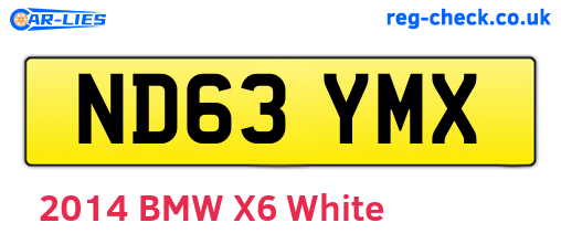 ND63YMX are the vehicle registration plates.