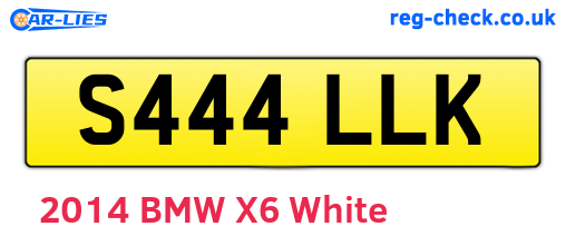 S444LLK are the vehicle registration plates.
