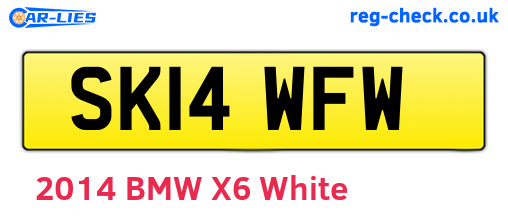 SK14WFW are the vehicle registration plates.