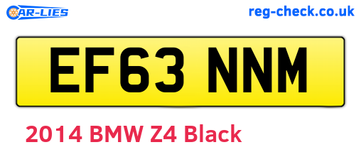 EF63NNM are the vehicle registration plates.