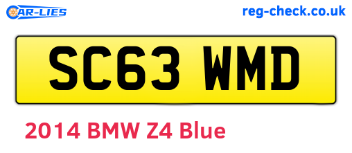 SC63WMD are the vehicle registration plates.